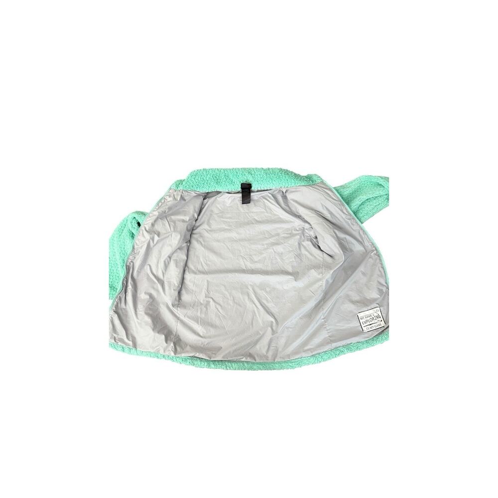 The North Face Laurel Fleece Full Zip Jacket Mint Green Youth Kids Girl’s XL 18 - Picture 7 of 11